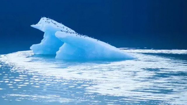 В движение е най-големият айсберг в света