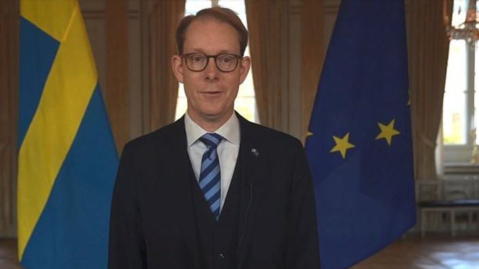 Шведският министър на външните работи Тобиас Билстрьом заяви, че неговият