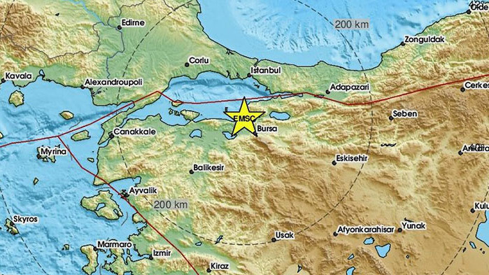 Земетресение с магнитуд 5,1 по Рихтер разлюля района на Бурса