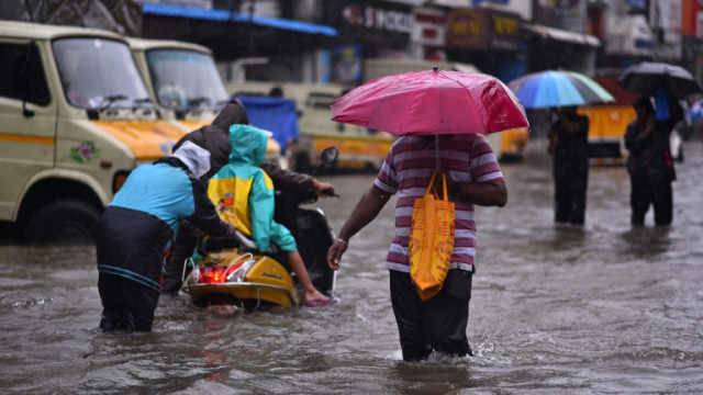Проливни дъждове и силни ветрове заляха Индия след като силна