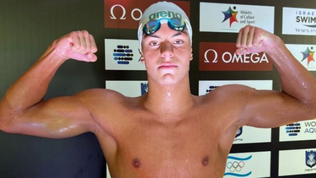 Детето чудо на родното плуване Петър Мицин постави нов национален рекорд