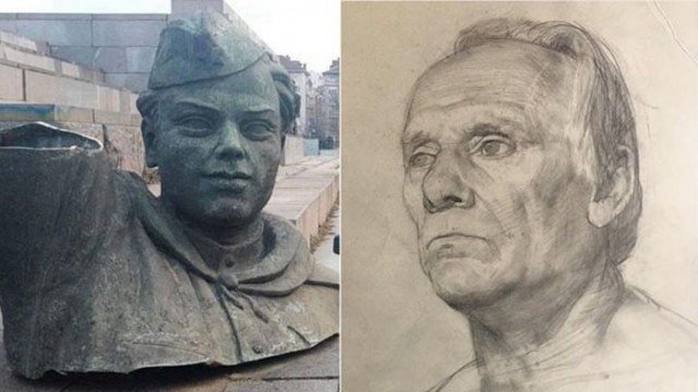 Моделът дал лицето си на войника от Паметника на Съветската