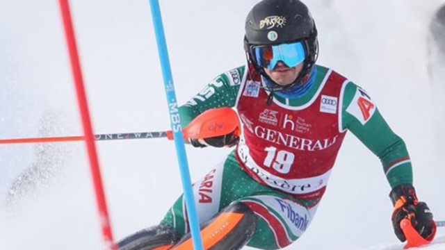 Най добрият ни скиор Алберт Попов завърши на 15 о място слалома