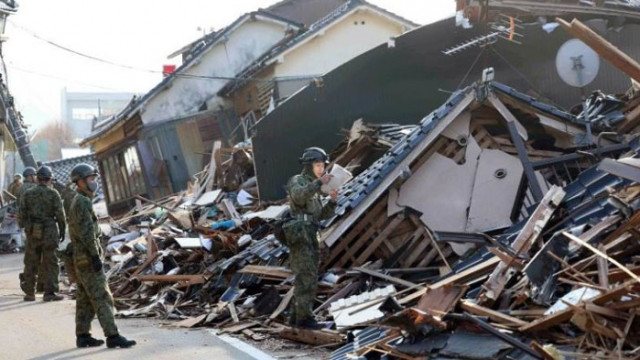 Броят на жертвите на земетресението в Япония нарасна на 161