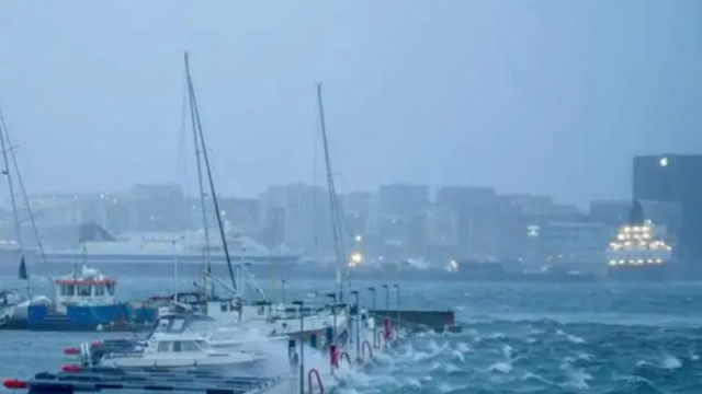 Бурята Ингун: Вятър с рекордна скорост и транспортен хаос в Норвегия