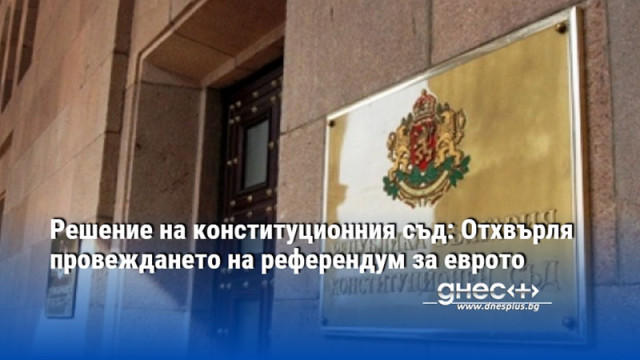 Конституционният съд отхвърли искането депутатите от Възраждане ИТН и независимият