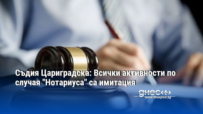 Съдия Цариградска: Всички активности по случая "Нотариуса" са имитация