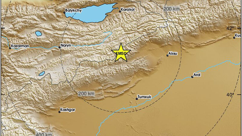 Земетресение с магнитуд 5,8 бе регистрирано днес по границата между