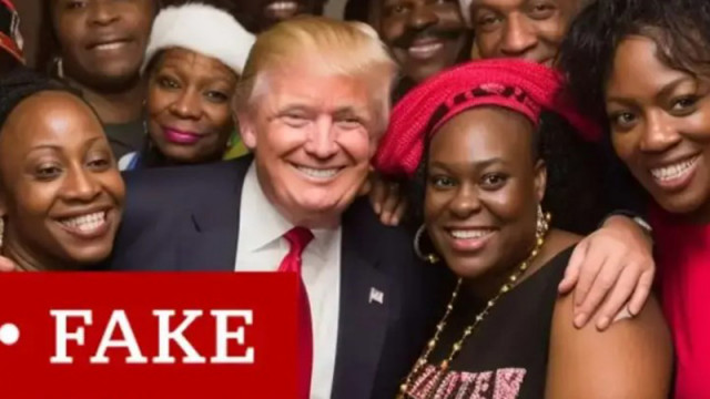 Фейк снимки на Тръмп, създадени с Изкуствен интелект, целят да привлекат чернокожи избиратели