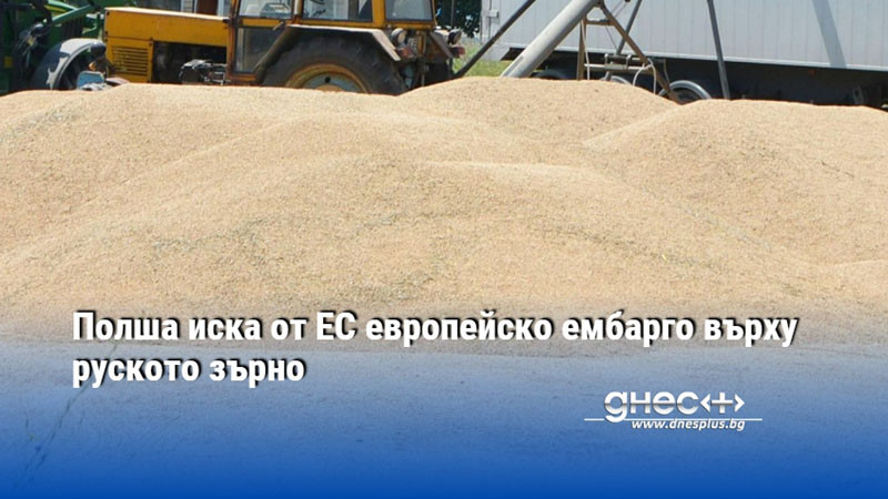 Полша иска от ЕС европейско ембарго върху руското зърно