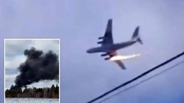 Руски транспортен военен самолет се разби с 15 души на борда (ВИДЕО)