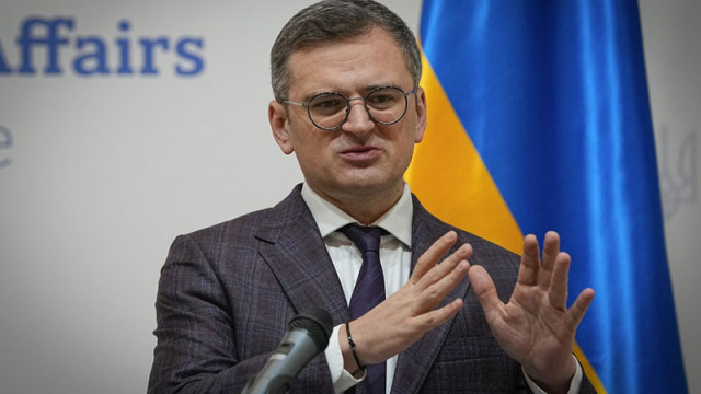 Украинският външен министър Дмитро Кулеба проведе онлайн брифинг с журналисти
