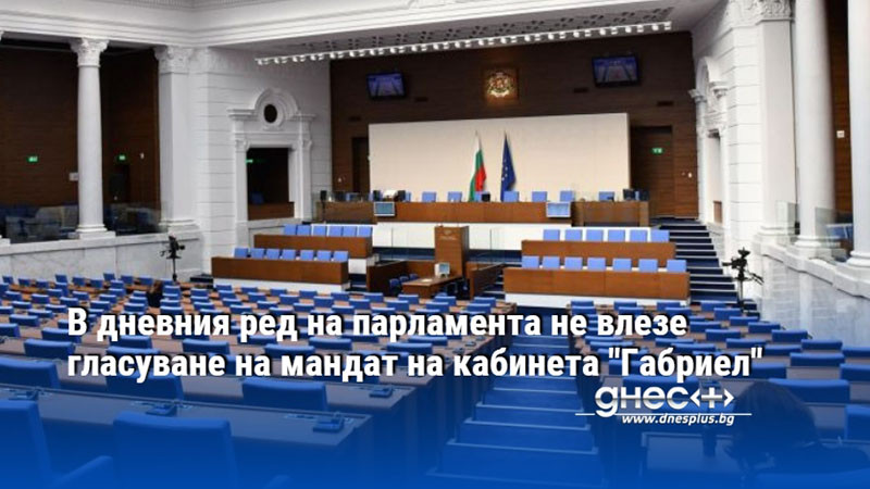 В дневния ред на парламента не влезе гласуване на мандат на кабинета "Габриел"