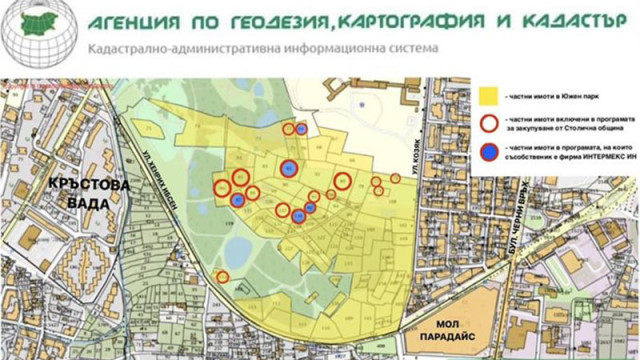 Аферата за изкупуване от Софийска община на 18 частни имота в „Южен парк“ се разраства