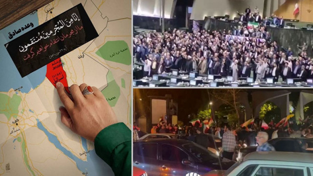 Заря в Техеран и победоносни скандирания в парламента Улична фиеста