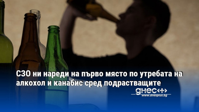 СЗО ни нареди на първо място по утребата на алкохол и канабис сред подрастващите