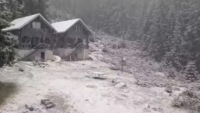 Сняг на парцали вали в Пирин планина Това се вижда