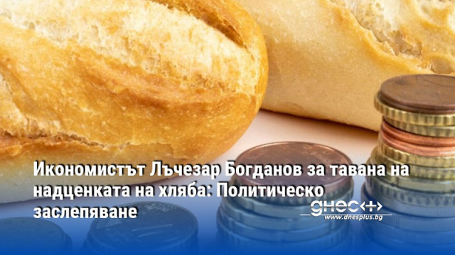 Икономистът Лъчезар Богданов за тавана на надценката на хляба: Политическо заслепяване