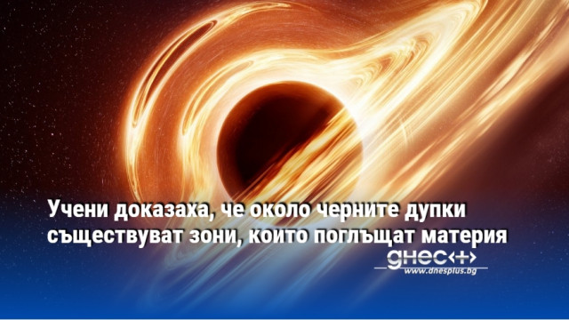 Учени доказаха, че около черните дупки съществуват зони, които поглъщат материя