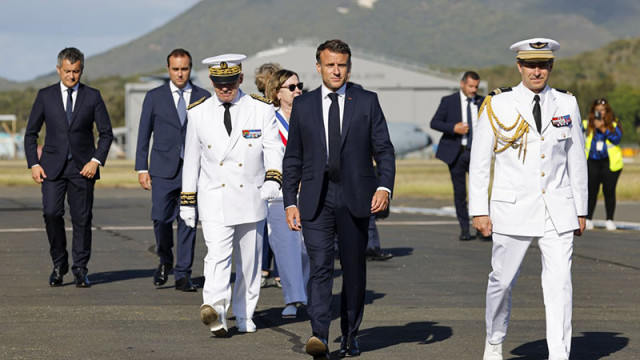 Президентът на Франция Еманюел Макрон пристигна в Нова Каледония рано
