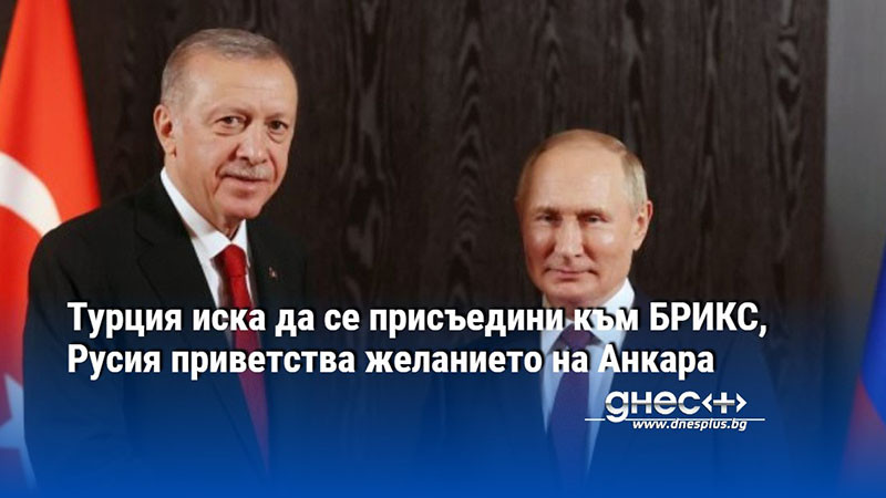 Турция иска да се присъедини към БРИКС, Русия приветства желанието на Анкара