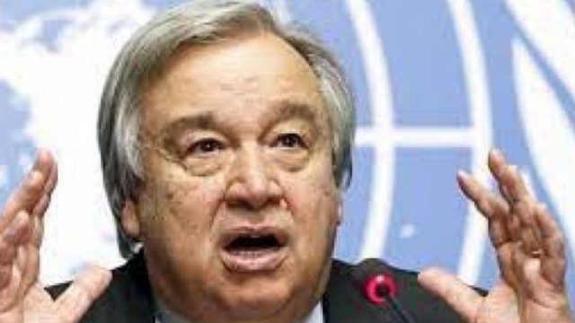 Генералният секретар на ООН Антониу Гутериш заяви че е силно