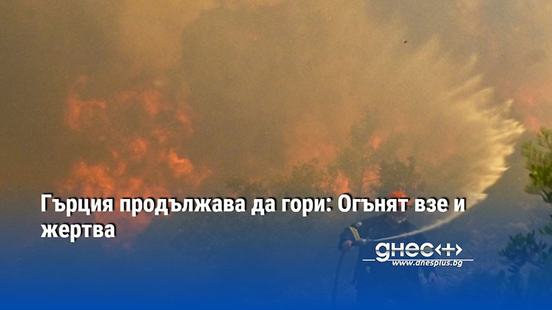 Гърция продължава да гори. Десетки горски пожари пламнаха на различни