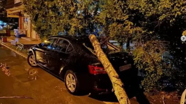 Мощна гръмотевична буря парализира Белград