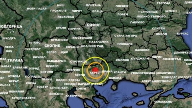 Земетресение в Гърция, усетено е в района на Гоце Делчев