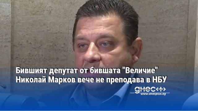 Доскорошният председател на разпадналата се парламентарна група на Величие Николай