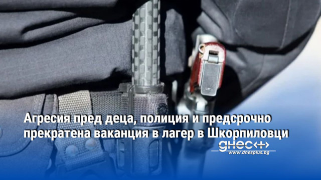 Агресия пред деца, полиция и предсрочно прекратена ваканция в лагер в Шкорпиловци
