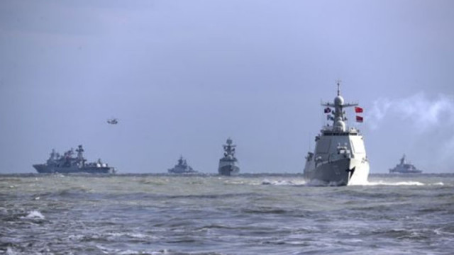 Китай и Русия започнаха съвместни военноморски учения