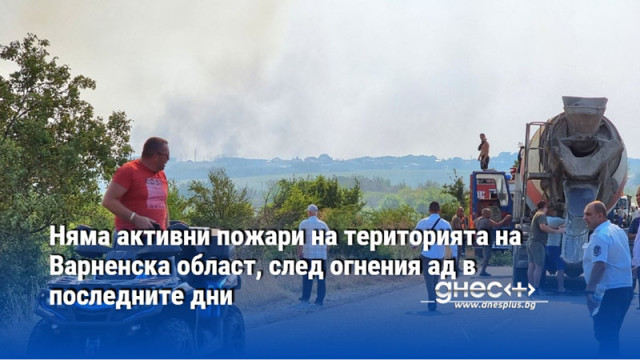 Няма активни пожари на територията на Варненска област, след огнения ад в последните дни