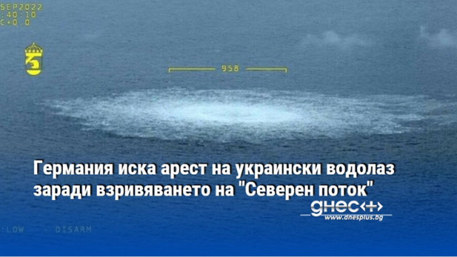 Германия иска арест на украински водолаз заради взривяването на "Северен поток"