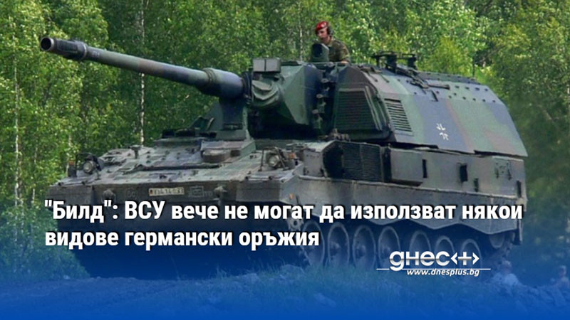 "Билд": ВСУ вече не могат да използват някои видове германски оръжия