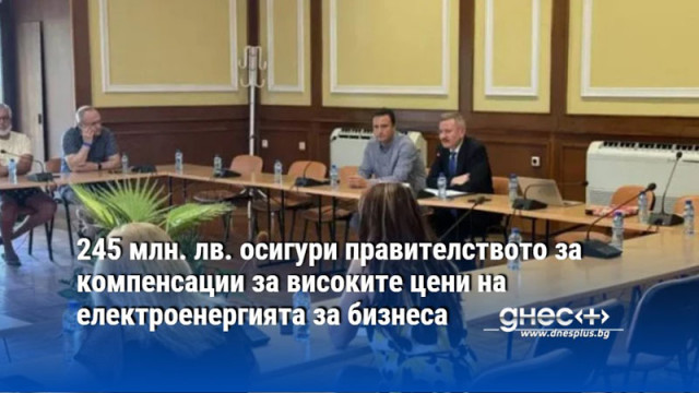 245 млн. лв. осигури правителството за компенсации за високите цени на електроенергията за бизнеса