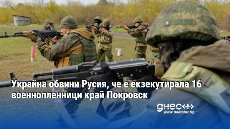 Украйна обвини Русия, че е екзекутирала 16 военнопленници край Покровск