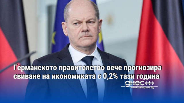 Германското правителство вече прогнозира свиване на икономиката с 0,2% тази година