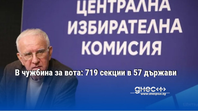 В чужбина за вота: 719 секции в 57 държави