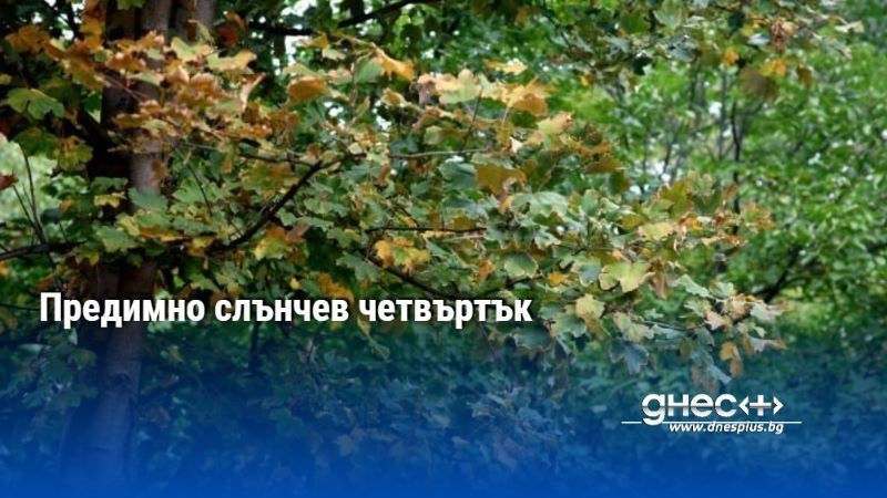 Предимно слънчев четвъртък