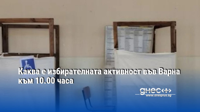 Каква е избирателната активност във Варна към 10.00 часа