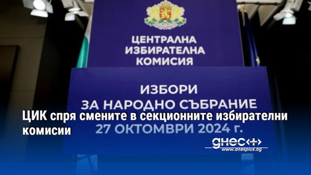 Централната избирателна комисия разпореди да спрат смените на членове на