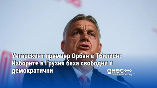 Унгарският премиер Орбан в Тбилиси: Изборите в Грузия бяха свободни и демократични