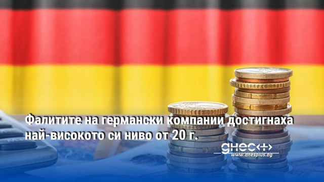 Фалитите на германски компании достигнаха най-високото си ниво от 20 г.