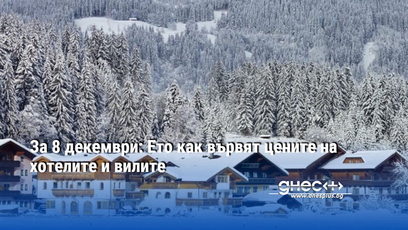 За 8 декември: Ето как вървят цените на хотелите и вилите