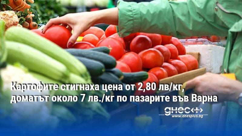 Картофите стигнаха цена от 2,80 лв/кг, доматът около 7 лв./кг по пазарите във Варна