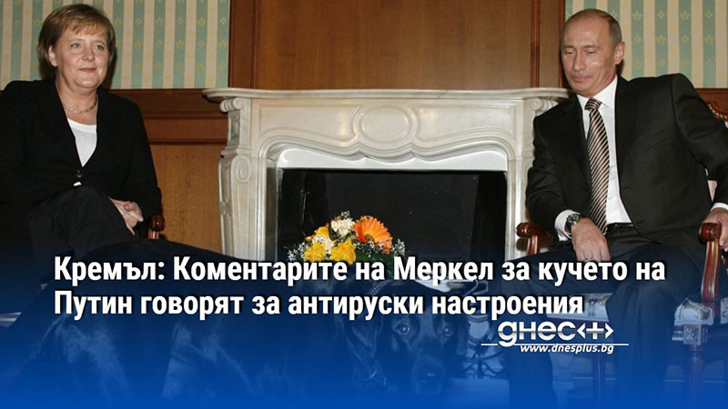 Кремъл: Коментарите на Меркел за кучето на Путин говорят за антируски настроения