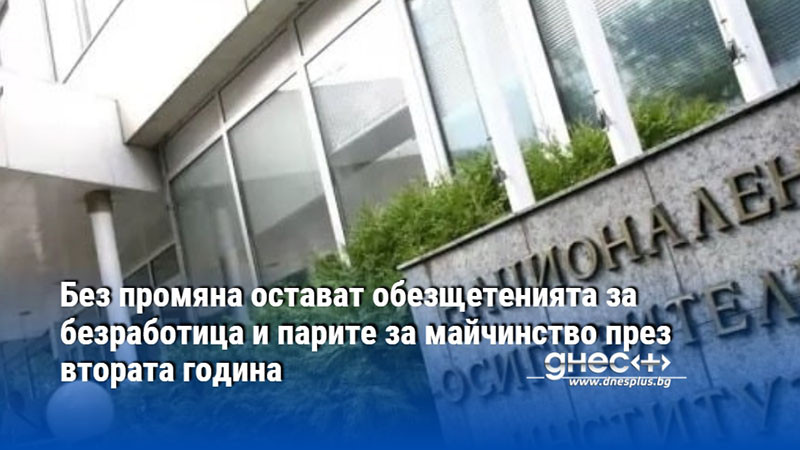 Без промяна остават обезщетенията за безработица и парите за майчинство през втората година