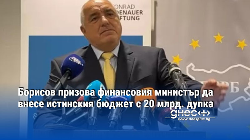 Борисов призова финансовия министър да внесе истинския бюджет с 20 млрд. дупка