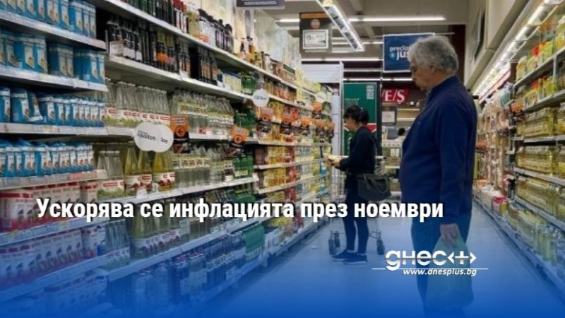 0.6% е месечната инфлация за ноември 2024 г. - спрямо